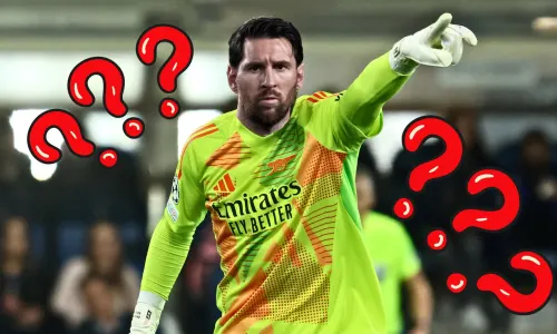 Lionel Messi, Arsenal goalkeeper